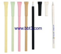 Eco promotional paper ballpen with color body