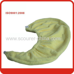 Plain Dyed Microfiber Hair Drying Turban Bath Cap terry soft shower cap for Adults