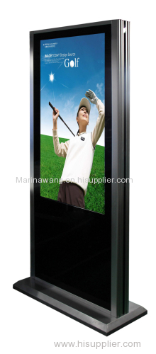 wall mounting touch screen ad display of big size with VGA output