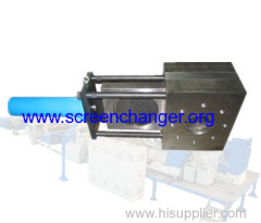 Continuous screen changer for film blowing machine