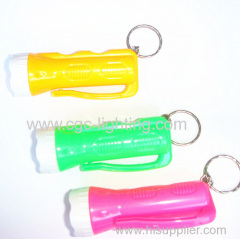 Key chain LED flashlight