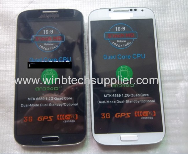 2 SIM Dual SIM 5.0Air gesture 9500S4 Android Mobile Phone 1GRAM 4GROM MTK6589 Quad Core 6589 4cores GPS 3G In Stock