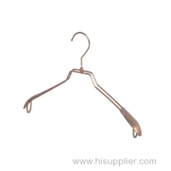 Coat Hanger With Metal Sheet Shoulder