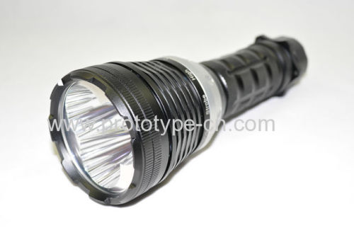 CNC machined aluminum alloy HID flashlights and torches