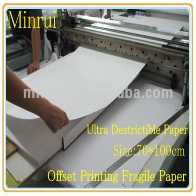 Manufacturer of Ultra Destructible Vinyl Materials From China 100x70cm In Sheets or Custom,Destructible Label Papers