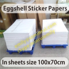 Minrui Thicker Strong Face destructive security adhesive label papers strong face destructible vinyl security label mat