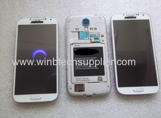 New arrive Galaxy S4 phone 1:1 Android 4.2.2 jelly bean 512M ram MTK6589 Quad core 8mp camera I9500 phone 3G WIFI GPS