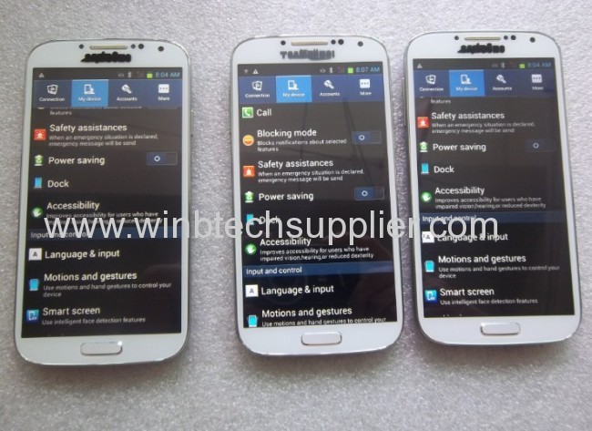 S4 I9500 I9502 MTK6589 Scale 1 1:1 Quad core Android 4.2 5 INCH PHONE 3G mtk 6589 Free shipping Hebrew