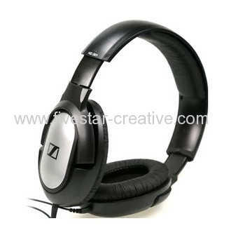 Sennheiser HD201 DJ Lightweight Over-Ear Binaural Headphones