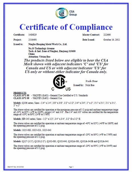 CSA Certificate