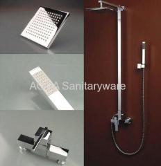 Bath shower faucet without rotary spout