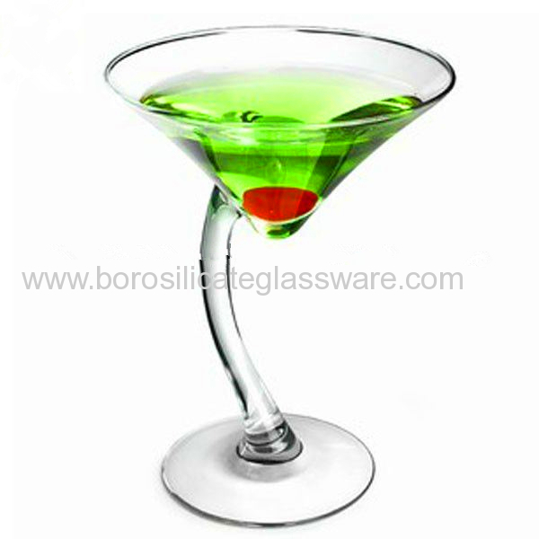 Mouth Blown Borosilicate Martini Glasses