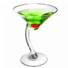 Mouth Blown Borosilicate Martini Glasses