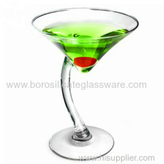 Mouth Blown Borosilicate Martini Glasses