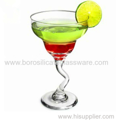 Mouth Blown Borosilicate Martini Glasses