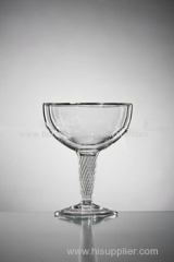 Highly Transparent Hand Blown Martini Glasses