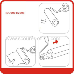 Eco-Friendly White PP sticky lint roller with telescopic handle for Carpet