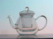 Mouth Blown Borosilicate Double Wall Glass Teapot For Black Teas