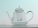 Mouth Blown Borosilicate Double Wall Glass Teapot For Black Teas