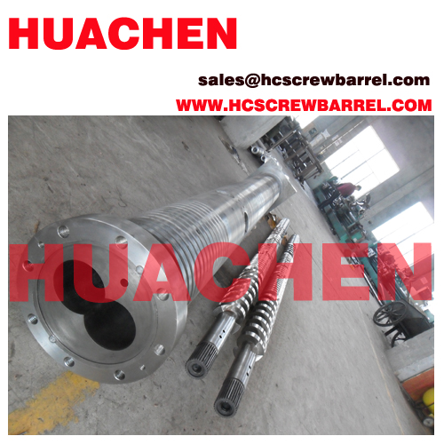 Extruder parallel screw barrel of plastic extruder machines for PVC