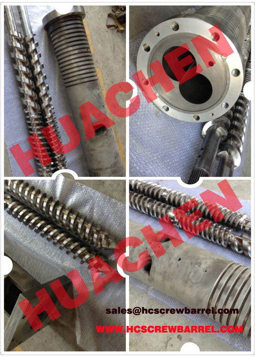 Extruder parallel screw barrel of plastic extruder machines for PVC