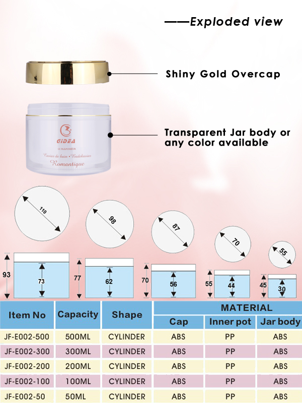 Plastic body butter cosmetic jar manufacturers in china