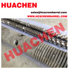 Extruder parallel screw barrel of plastic extruder machines for PVC