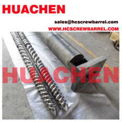 Extruder parallel screw barrel of plastic extruder machines for PVC