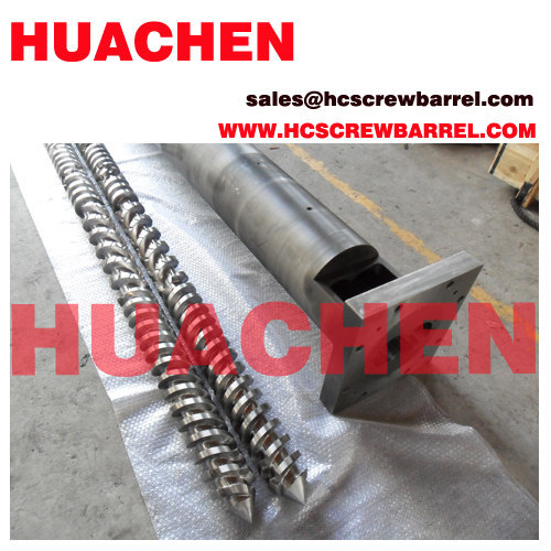 Screw barrel for extrusion