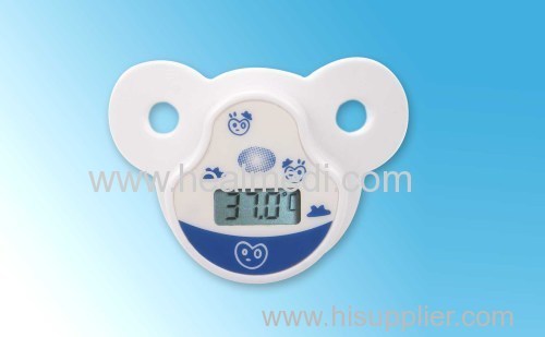 Pacifier baby use digital thermometer