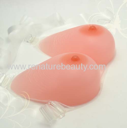 No special bra needed with strapped silicone breast form for corss dresser or mastectomy using