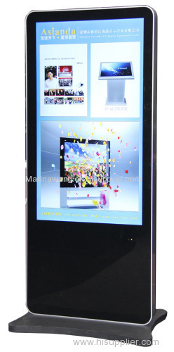 wall mounting touch screen ad display of big size with VGA output