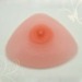 Triangular silicone breast form