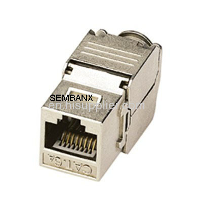 CAT6A 8P8C FTP tooless compact type Keystone Jack