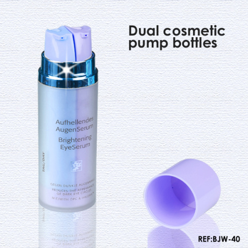 20ml 40ml 60ml dual tube cosmetic bottles