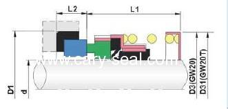 JOHN CRANE type 2 (N SEAT )Elastomer Bellow Seal