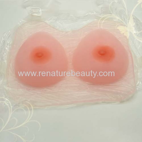 Pure silicone prosthesis breast forms for crossdressing