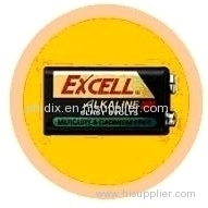 Excell 9V/6LR61 Alkaline Battery