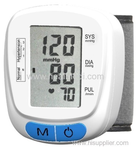 fully automatic wrist type blood pressure monitor