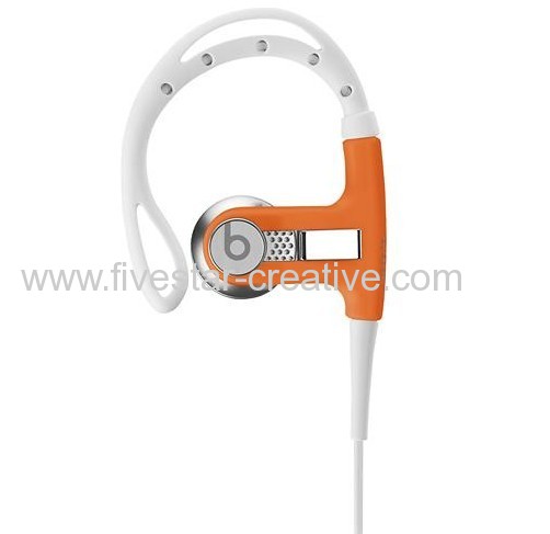 Beats by Dr.Dre-Powerbeats by Dr.Dre Clip-on Earbud Headphones Neon Orange