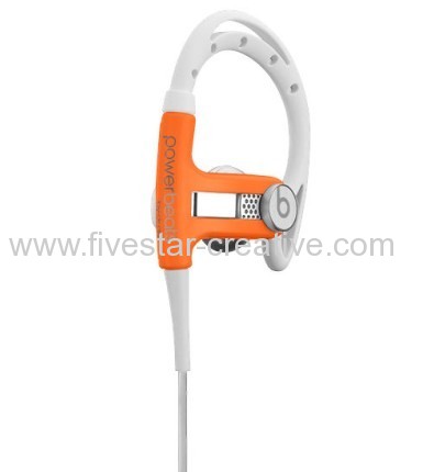 Beats by Dr.Dre-Powerbeats by Dr.Dre Clip-on Earbud Headphones Neon Orange