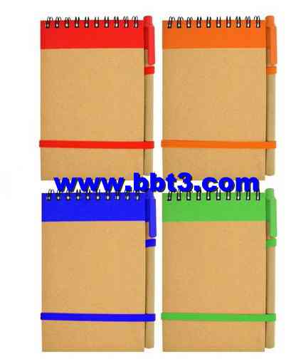 Promotional recycle note pad with highlighter and ballpen