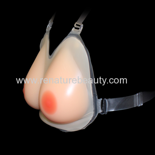 Realistic looking CE certificated silicone breast form for men