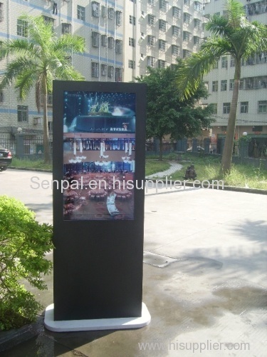 55''AD Player vertical floor standing LCD advertising player outdoor tv stand