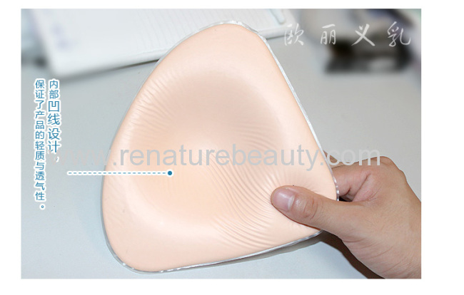 Special silicone made comfortable lighter silicone artificial breast for mastectomy