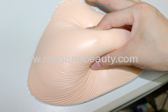 Lighter silicone made 30% lighter light weight silicone breast for mastectomy patient