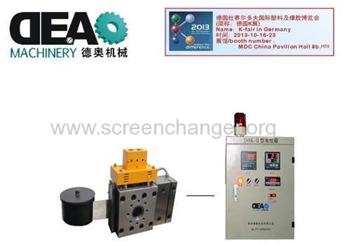 Autoscreen changer for plastic mely filtration