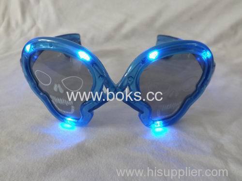 skull shape party glasses 2014 led plastic party glasses