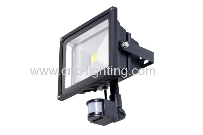 30-50W IP65 COB LED Floodlight with PIR Sensor Detector