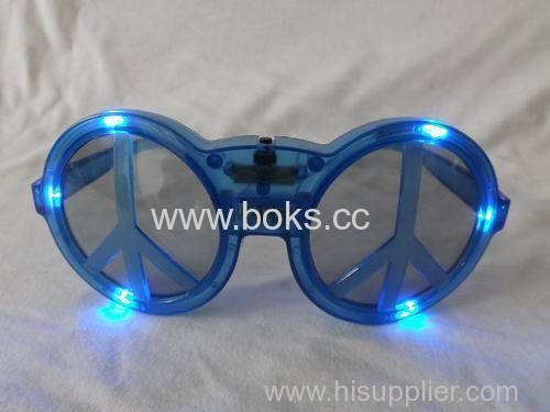 Symbol of peace party glasses 2014 led party glasses